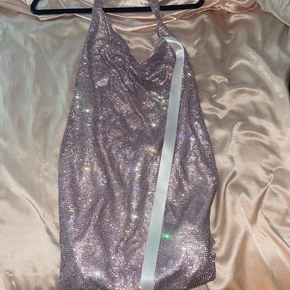 diamond dress pink abstract the label